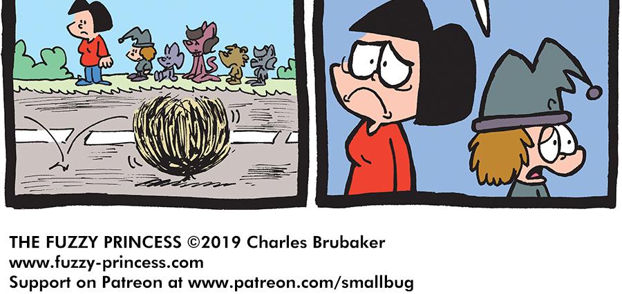 The Fuzzy Princess - Episode 396, Page 1: 2019-03-29-Alone-In-The-World