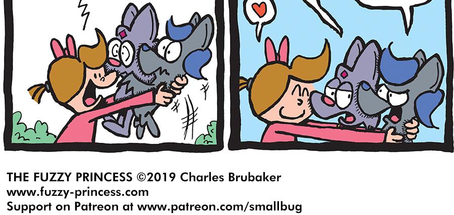 The Fuzzy Princess - Episode 399, Page 1: 2019-04-05-Miles-of-Nothingness