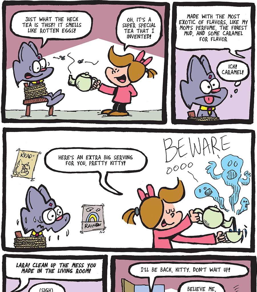 The Fuzzy Princess - Episode 401, Page 1: 2019-04-10-Pretty-Kitty-Treat