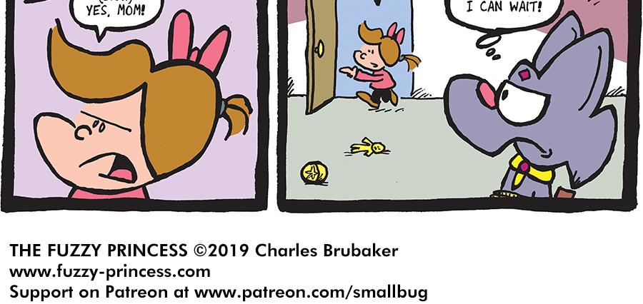 The Fuzzy Princess - Episode 401, Page 1: 2019-04-10-Pretty-Kitty-Treat