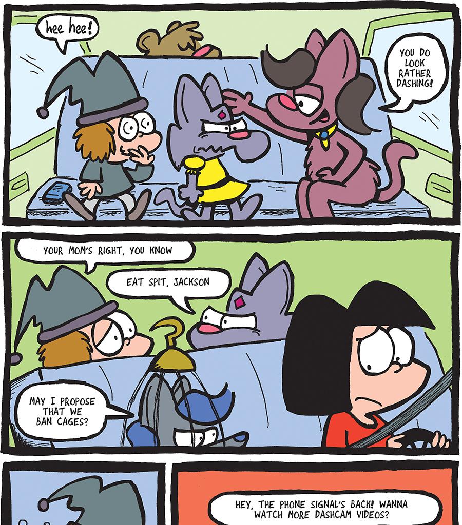 The Fuzzy Princess - Episode 404, Page 1: 2019-04-17-Pretty-Kitty-Wears-Dress