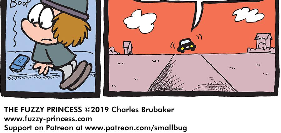 The Fuzzy Princess - Episode 404, Page 1: 2019-04-17-Pretty-Kitty-Wears-Dress