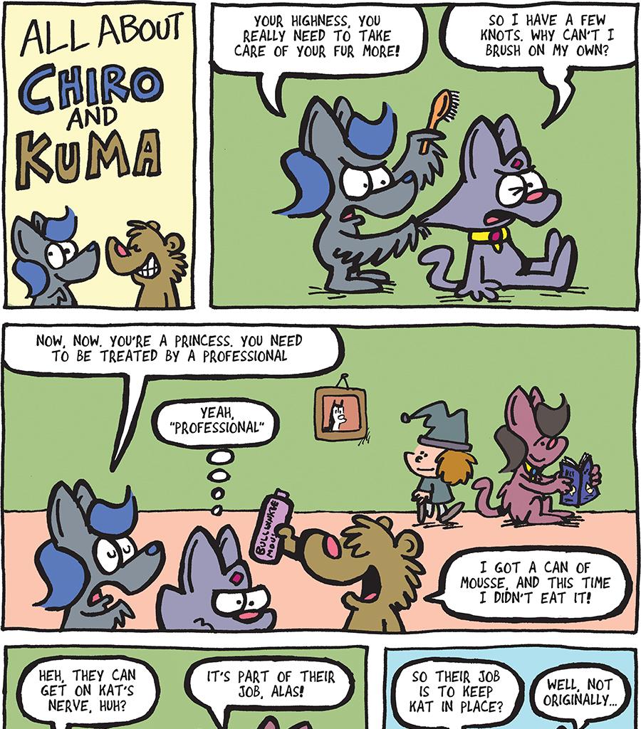The Fuzzy Princess - Episode 448, Page 1: 2019-07-29-All About Chiro and Kuma