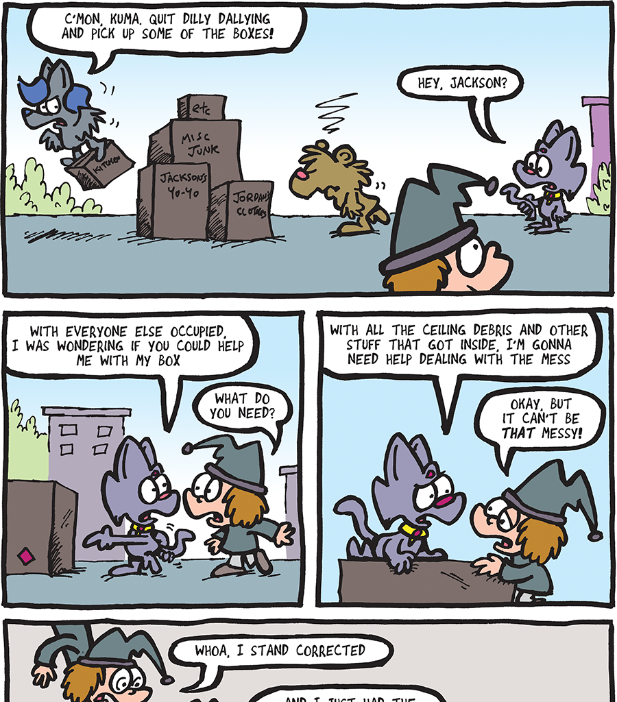 The Fuzzy Princess - Episode 453, Page 1: 2019-08-09-Big Clean Up