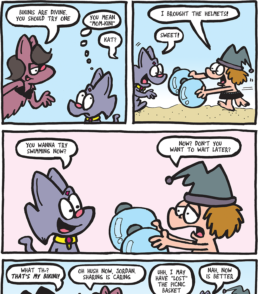 The Fuzzy Princess - Episode 458, Page 1: 2019-08-21-MomKini