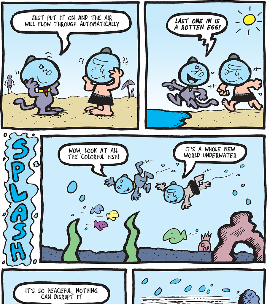 The Fuzzy Princess - Episode 459, Page 1: 2019-08-23-Colorful Fishes