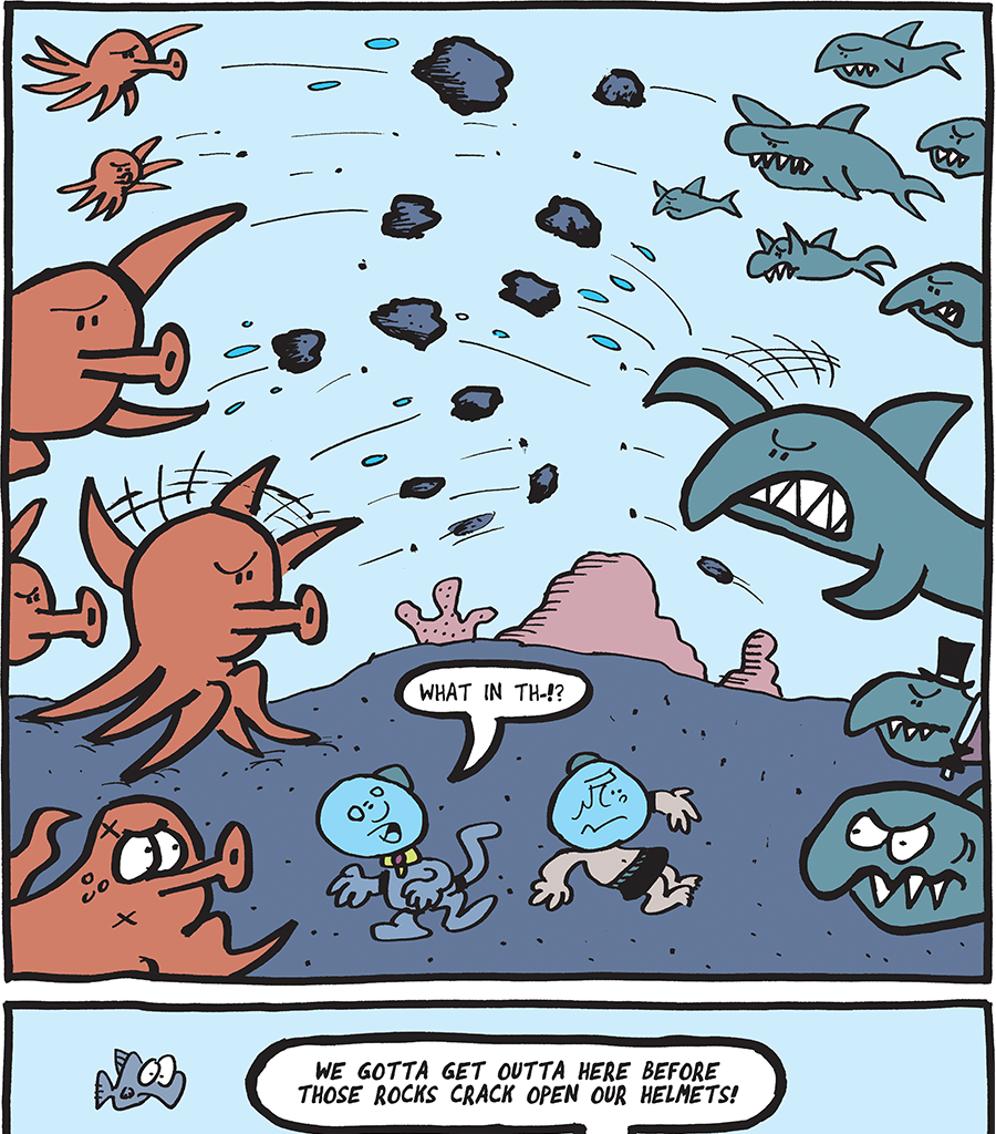 The Fuzzy Princess - Episode 460, Page 1: 2019-08-26-A Rock and a Hard Place