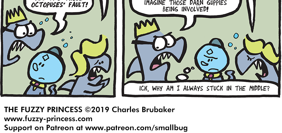 The Fuzzy Princess - Episode 464, Page 1: 2019-09-04-The King's Pride