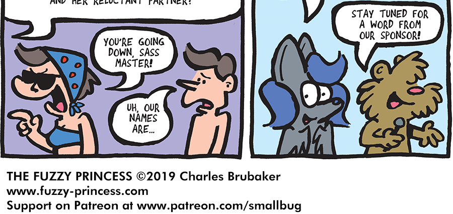 The Fuzzy Princess - Episode 475, Page 1: 2019-09-30-Impromptu Sports News Network