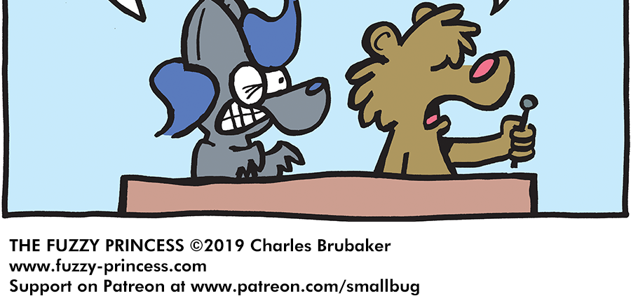 The Fuzzy Princess - Episode 477, Page 1: 2019-10-04-Cool as Ice