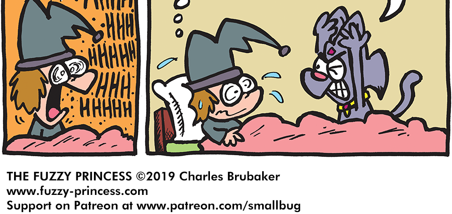 The Fuzzy Princess - Episode 498, Page 1: 2019-11-22-Ice Cream Terror