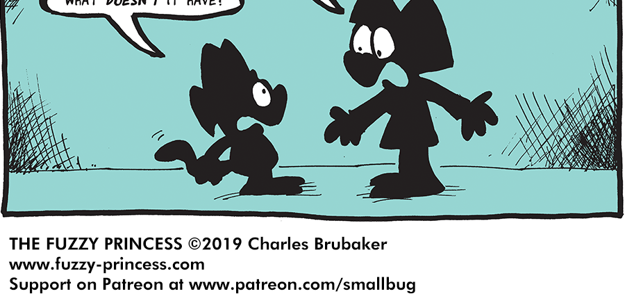 The Fuzzy Princess - Episode 499, Page 1: 2019-11-25-Tail of a Lifetime