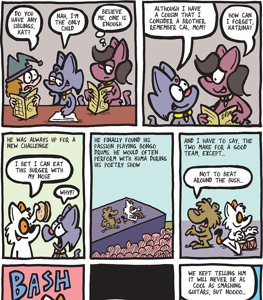 The Fuzzy Princess - Episode 503, Page 1: 2019-12-04-Cousin Cal