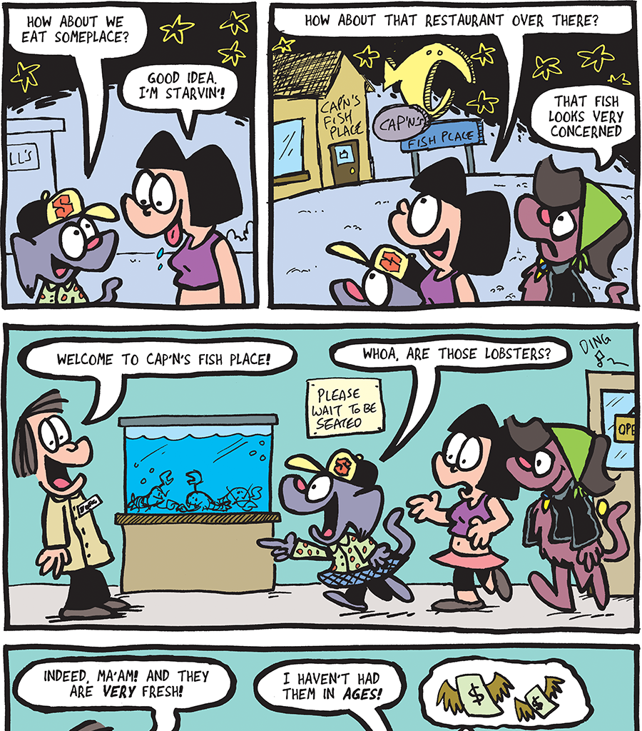 The Fuzzy Princess - Episode 513, Page 1: 2019-12-27-Lobster Time