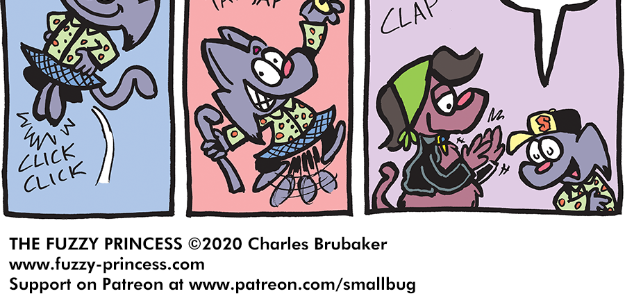 The Fuzzy Princess - Episode 517, Page 1: 2020-01-06-Dance Darn Ya