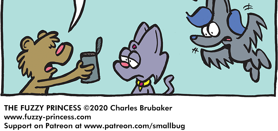 The Fuzzy Princess - Episode 548, Page 1: 2020-03-18-Lunchtime