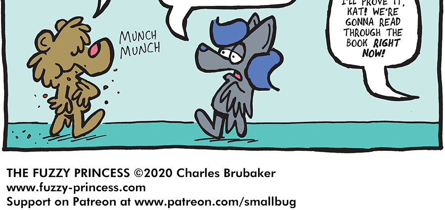 The Fuzzy Princess - Episode 551, Page 1: 2020-03-25-Calling the Bluff