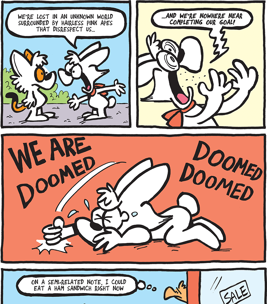 The Fuzzy Princess - Episode 556, Page 1: 2020-04-06-Doomed Bunny
