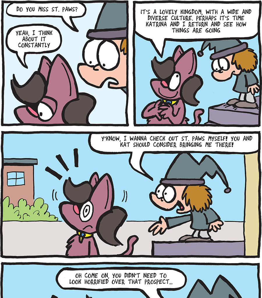 The Fuzzy Princess - Episode 562, Page 1: 2020-04-20-Homesick