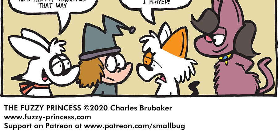 The Fuzzy Princess - Episode 564, Page 1: 2020-04-24-Music Lover