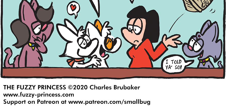 The Fuzzy Princess - Episode 567, Page 1: 2020-05-01-Calico