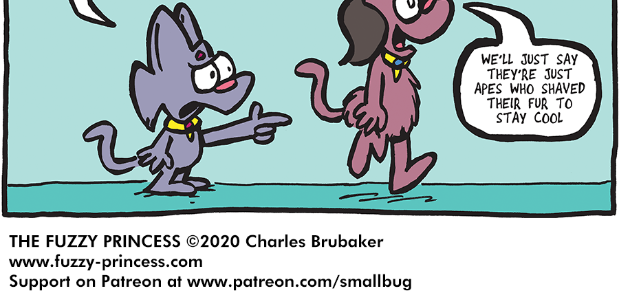 The Fuzzy Princess - Episode 572, Page 1: 2020-05-13-Hypocritical Kat