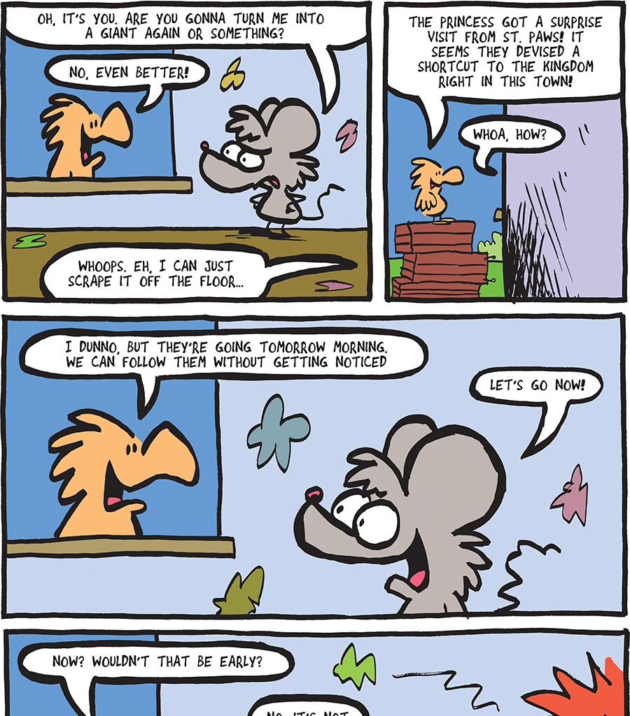 The Fuzzy Princess - Episode 574, Page 1: 2020-05-18-No More Giants