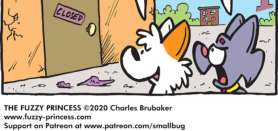 The Fuzzy Princess - Episode 578, Page 1: 2020-05-27-Busted Trip