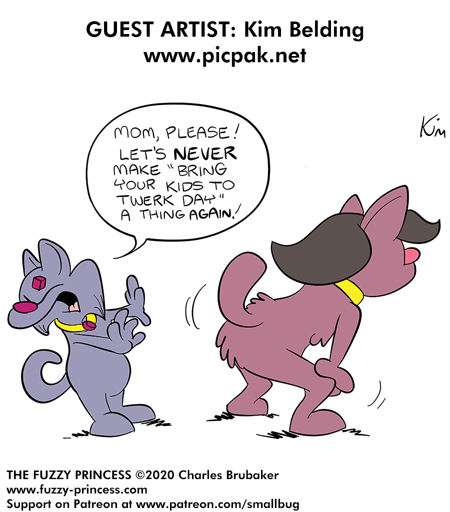 The Fuzzy Princess - Episode 583, Page 1: 2020-06-08-Guest Comic Kim Belding