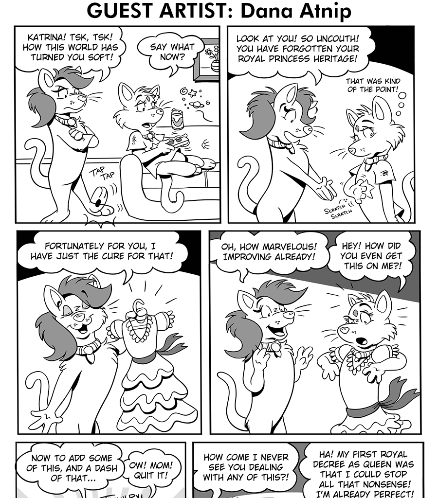 The Fuzzy Princess - Episode 586, Page 1: 2020-06-15-Guest Comic Dana Atnip