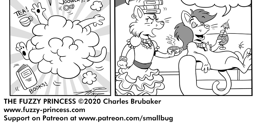 The Fuzzy Princess - Episode 586, Page 1: 2020-06-15-Guest Comic Dana Atnip