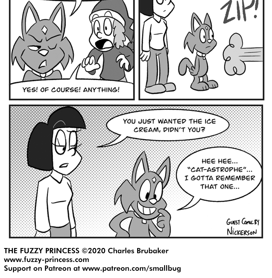 The Fuzzy Princess - Episode 588, Page 1: 2020-06-19-Guest Comic Josh Nickerson