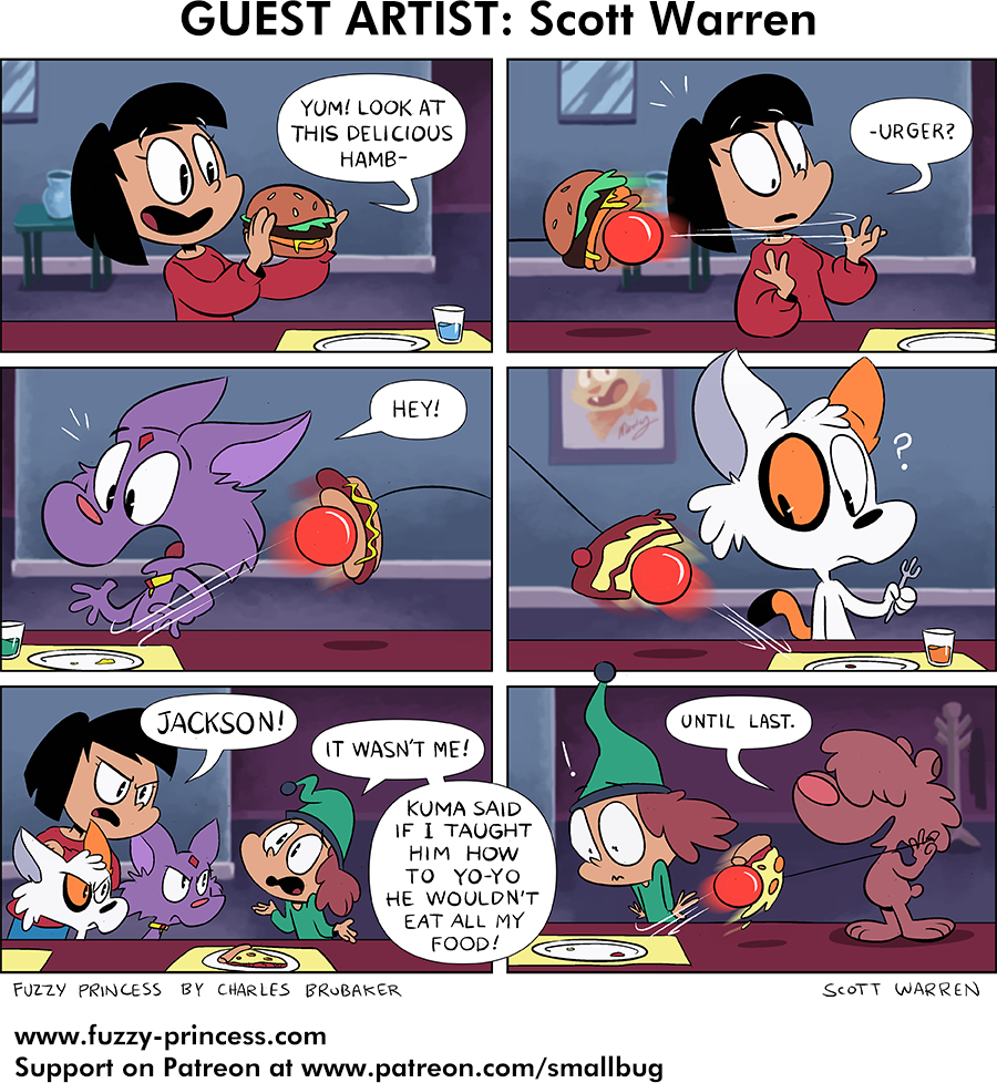The Fuzzy Princess - Episode 589, Page 1: 2020-06-22-Guest Comic Scott Warren