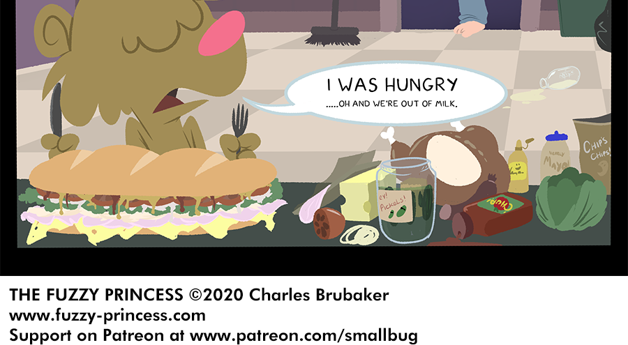 The Fuzzy Princess - Episode 592, Page 1: 2020-06-25-Guest Comic Will Wright