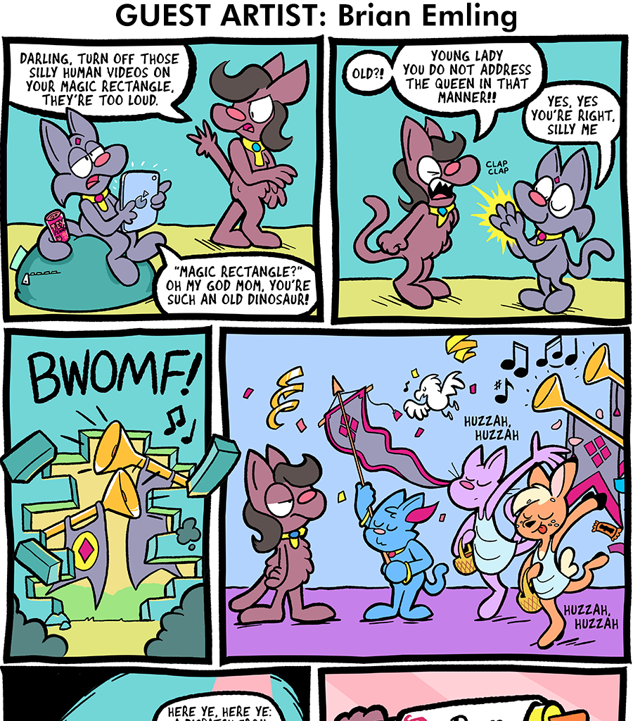 The Fuzzy Princess - Episode 593, Page 1: 2020-06-26-Guest Comic Brian Emling