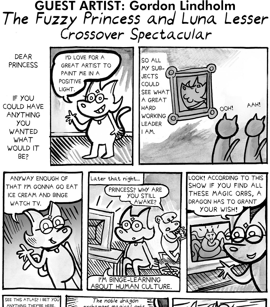 The Fuzzy Princess - Episode 594, Page 1: 2020-06-29 - The Fuzzy Princess and Luna Lesser Crossover Spectacular 1