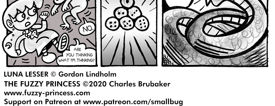 The Fuzzy Princess - Episode 597, Page 1: 2020-07-02 - The Fuzzy Princess and Luna Lesser Crossover Spectacular 4