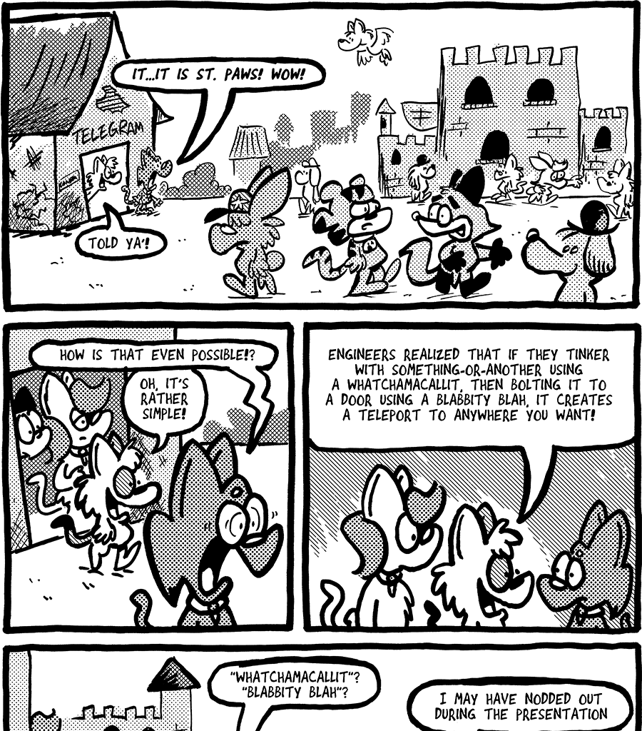 The Fuzzy Princess - Episode 599, Page 1: 2020-07-06-Blabbity Blah