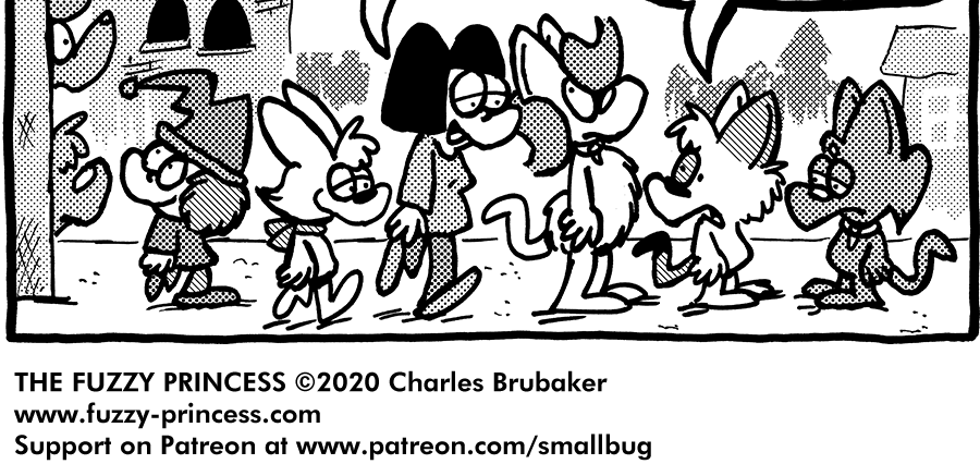 The Fuzzy Princess - Episode 599, Page 1: 2020-07-06-Blabbity Blah