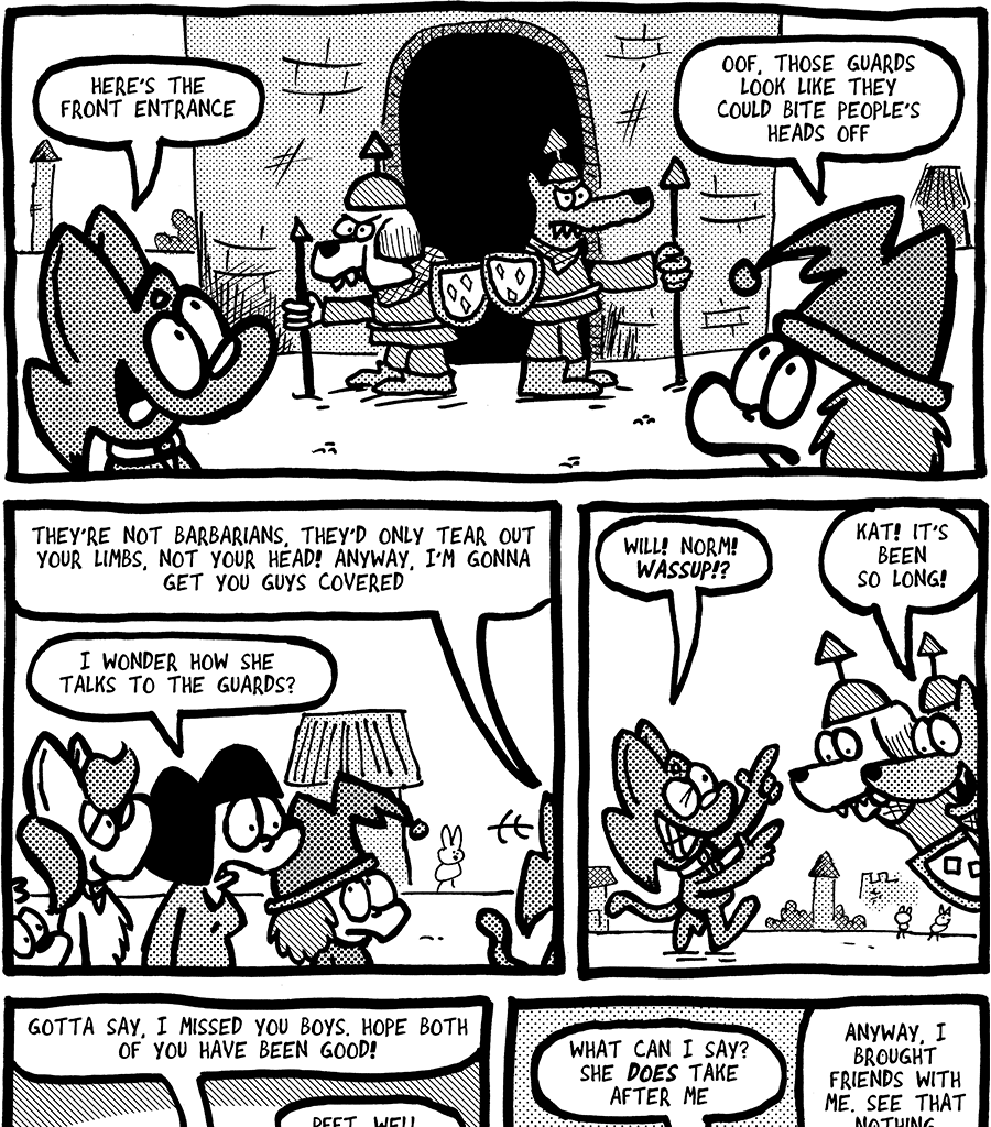 The Fuzzy Princess - Episode 602, Page 1: 2020-07-16-Dog Guards