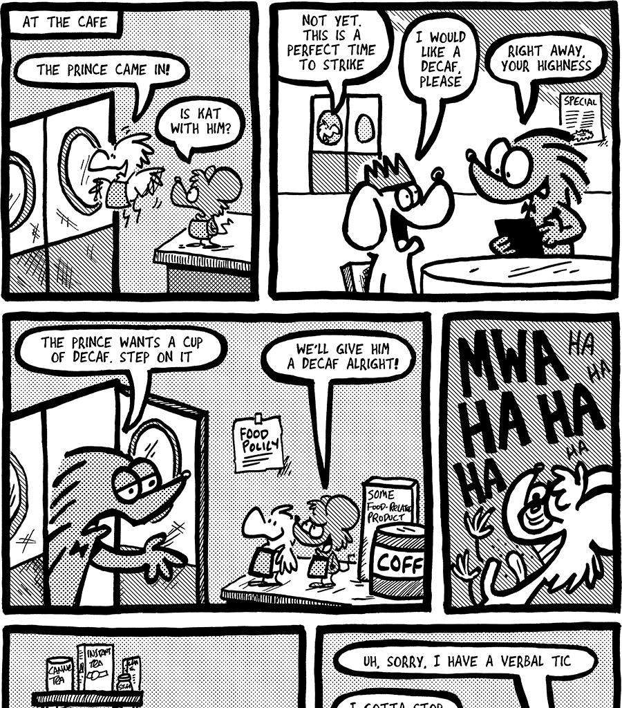 The Fuzzy Princess - Episode 616, Page 1: 2020-09-07-Decaf