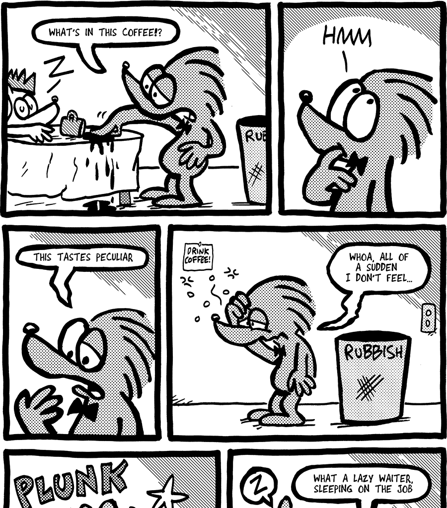 The Fuzzy Princess - Episode 619, Page 1: 2020-09-17-Sleeping on the Job