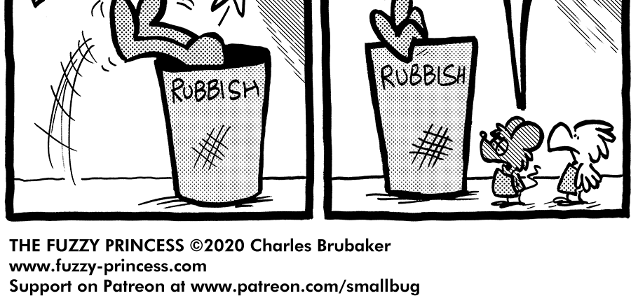 The Fuzzy Princess - Episode 619, Page 1: 2020-09-17-Sleeping on the Job