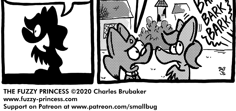The Fuzzy Princess - Episode 624, Page 1: 2020-10-05-Barking Up the Right Tree
