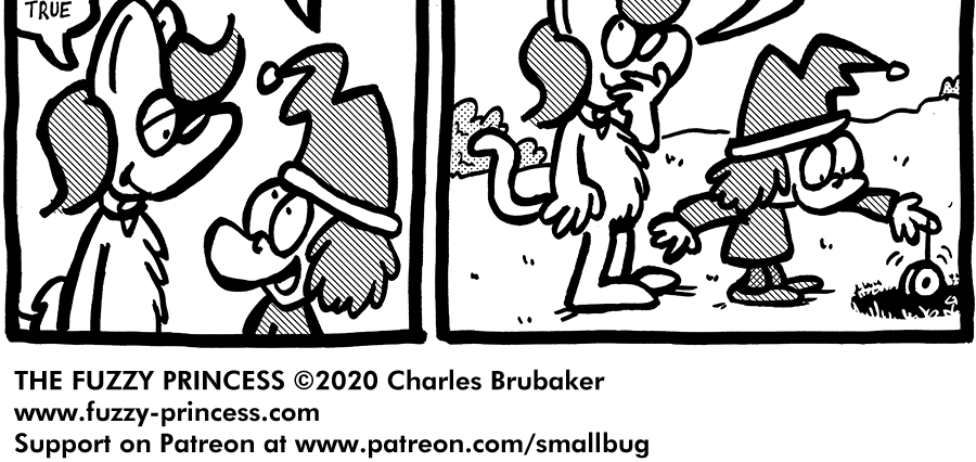 The Fuzzy Princess - Episode 643, Page 1: 2020-12-28-The Hole