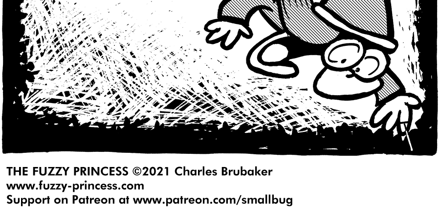 The Fuzzy Princess - Episode 645, Page 1: 2021-01-11-Hang On