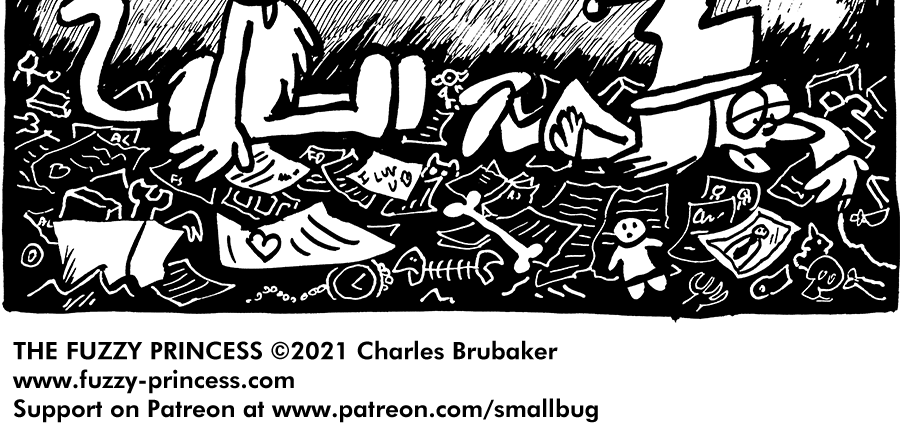 The Fuzzy Princess - Episode 646, Page 1: 2021-01-18-Junk