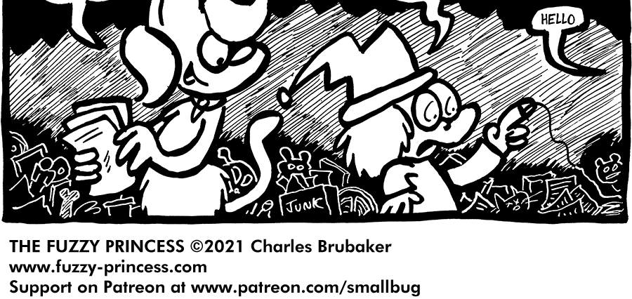 The Fuzzy Princess - Episode 647, Page 1: 2021-01-25-Research