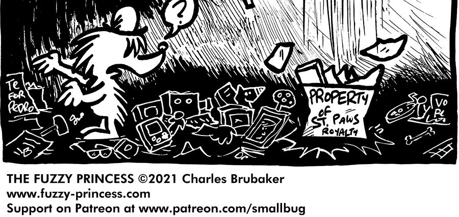 The Fuzzy Princess - Episode 650, Page 1: 2021-02-15-On a Trip