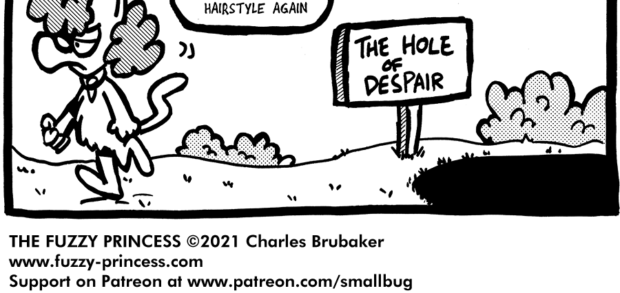 The Fuzzy Princess - Episode 651, Page 1: 2021-02-22-Familiar Queen